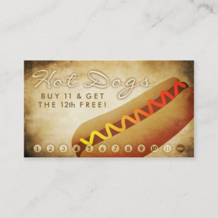 Treuekarte für alte Hot-dogs