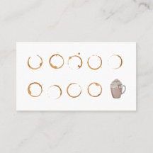 Treuekarte für Coffee Shop Business Card