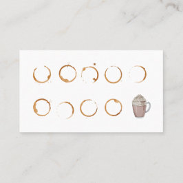 Treuekarte für Coffee Shop Business Card Visitenkarte