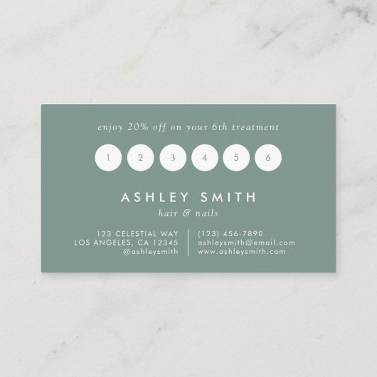 Treuekarte für gepresste Blume (Rückseite)