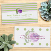 Treuekarte für gestreifte Muster-Rose Terminkarte