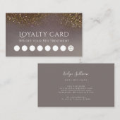 Treuekarte für liquide Glitzer Visitenkarte (Vorne/Hinten)