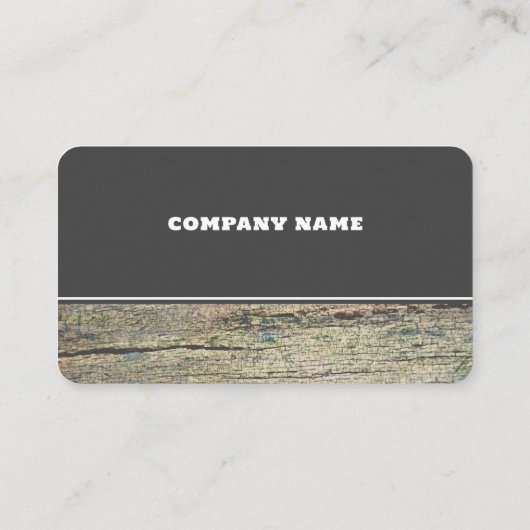 Treuekarte für rustikales Cracked Wood (Rückseite)