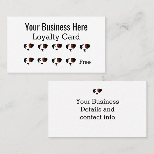 Treuekarte für Spaß beim Laufen (Vorne/Hinten)