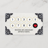 Treuekarte | Haarstylist Vintag Schwarz Schnürsenk (Vorderseite)