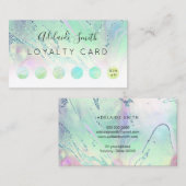 Treuekarte IMITATE holografische Wirkung grüne Flü Visitenkarte (Vorne/Hinten)