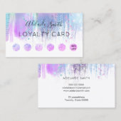 Treuekarte IMITATS holografisch lila Visitenkarte (Vorne/Hinten)
