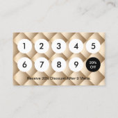 Treuekarte | Lashes Makeup artist Luxury Gold (Rückseite)