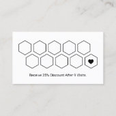 Treuekarte | Minimalistischer Friseursalon (Rückseite)