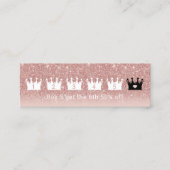 Treuekarte | Moderne Rose Goldkronen 6 Punch (Vorderseite)