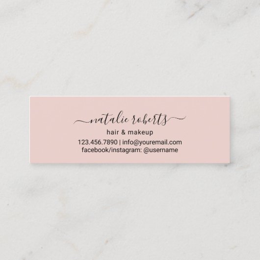 Treuekarte | Moderne Rose Goldkronen 6 Punch (Rückseite)