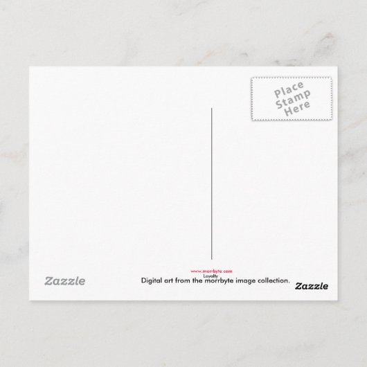 Treuekarte Postkarte (Rückseite)