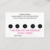 Treuekarte - rosa Herz (Rückseite)