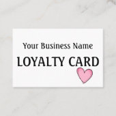 Treuekarte - rosa Herz (Vorderseite)