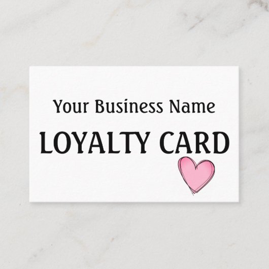 Treuekarte - rosa Herz (Vorderseite)