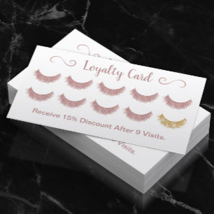 Treuekarte Rose Gold Eyelashes Lash Bar Makeup