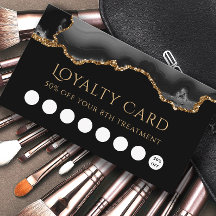 Treuekarte schwarz und goldfarben agieren