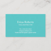 Treuekarte | Yoga Instructor Om Symbol Pink Aquama (Rückseite)