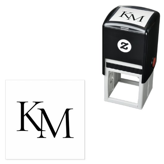 Treuekarten Geschäft Anfangsbuchstaben Monogramm-L Permastempel (Beispiel)