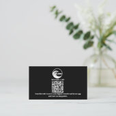 Treuekarten Virtueller QR-Code Geschäftslogo Treuekarte (Stehend Vorderseite)