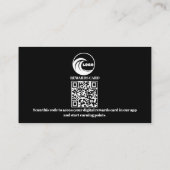 Treuekarten Virtueller QR-Code Geschäftslogo Treuekarte (Rückseite)