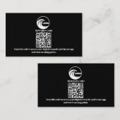 Treuekarten Virtueller QR-Code Geschäftslogo Treuekarte (Vorne/Hinten)