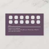 Treuekartenstrategie für die Kundenbindung Visitenkarte (Rückseite)