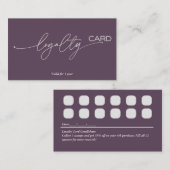 Treuekartenstrategie für die Kundenbindung Visitenkarte (Vorne/Hinten)