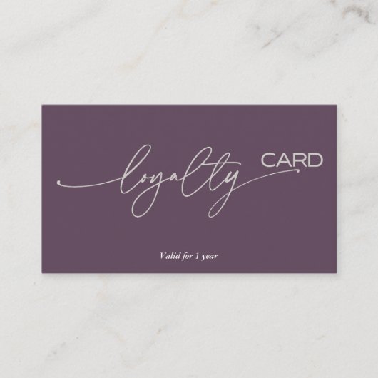 Treuekartenstrategie für die Kundenbindung Visitenkarte (Vorderseite)