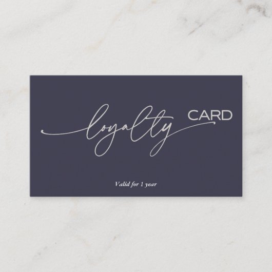 Treuekartenstrategie für die Kundenbindung Visitenkarte (Vorderseite)