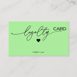 Treuekartenstrategie für die Kundenbindung Visitenkarte