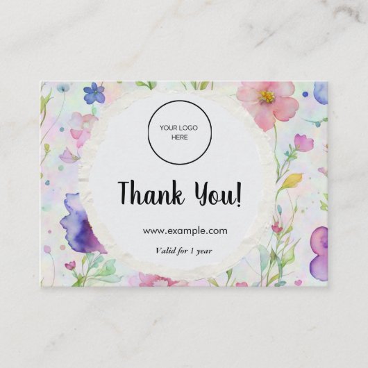 Treuekartenstrategie für die Kundenbindung Visitenkarte (Vorderseite)