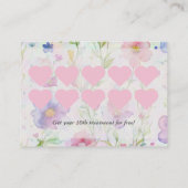 Treuekartenstrategie für die Kundenbindung Visitenkarte (Rückseite)