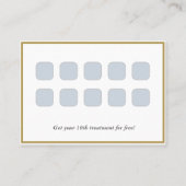 Treuekartenstrategie für die Kundenbindung Visitenkarte (Rückseite)