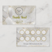 Treuekartenstrategie für die Kundenbindung Visitenkarte (Vorne/Hinten)