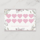 Treuekartenstrategie für die Kundenbindung Visitenkarte (Rückseite)