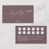 Treuekartenstrategie für die Kundenbindung Visitenkarte (Vorne/Hinten)