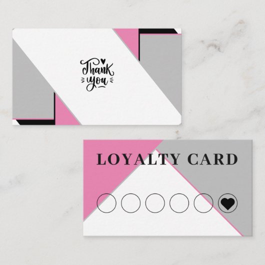Treuekartenstrategie für die Kundenbindung Visitenkarte (Vorne/Hinten)