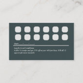 Treuekartenstrategie für die Kundenbindung Visitenkarte (Rückseite)