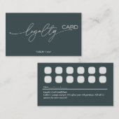 Treuekartenstrategie für die Kundenbindung Visitenkarte (Vorne/Hinten)