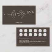 Treuekartenstrategie für die Kundenbindung Visitenkarte (Vorne/Hinten)