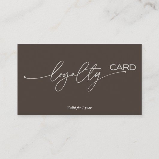 Treuekartenstrategie für die Kundenbindung Visitenkarte (Vorderseite)