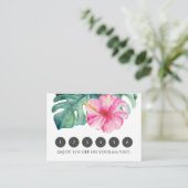 Treueppenkarten für tropische Unternehmen Begleitkarte (Stehend Vorderseite)