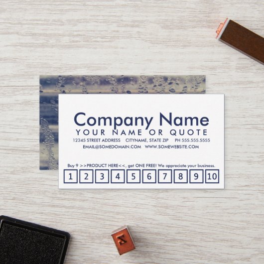 Treueprogramm für Winterfenster Treuekarte (Vorderseite/Rückseite Beispiel)