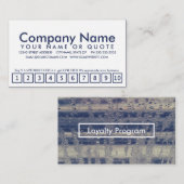 Treueprogramm für Winterfenster Treuekarte (Vorne/Hinten)