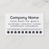 Treueprogramm Treuekarte (Rückseite)