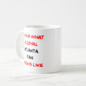 treuer Atlanta-Fan, loyal Kaffeetasse (Vorderseite Links)