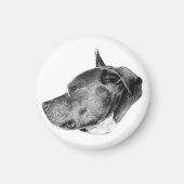 treuer Begleiter Blick Magnet (Vorne)