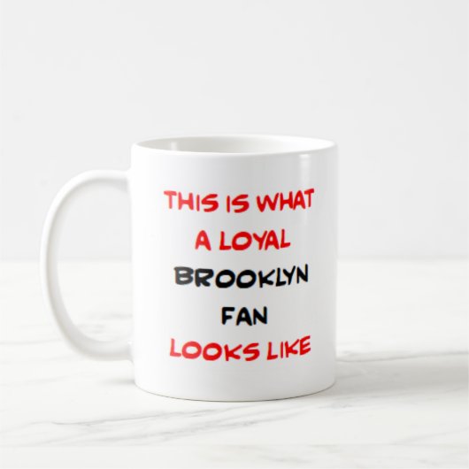 treuer Brooklyn-Fan Kaffeetasse (Links)