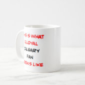treuer Calgary-Fan Kaffeetasse (Vorderseite Links)